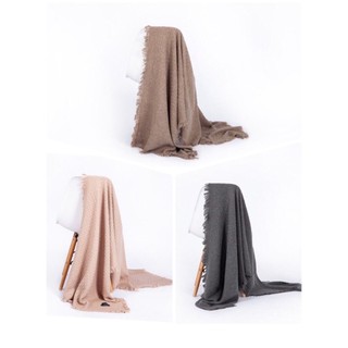 澳洲 TASMAN AUS Matted Knitted Wool Scarf 席紋編織圍巾