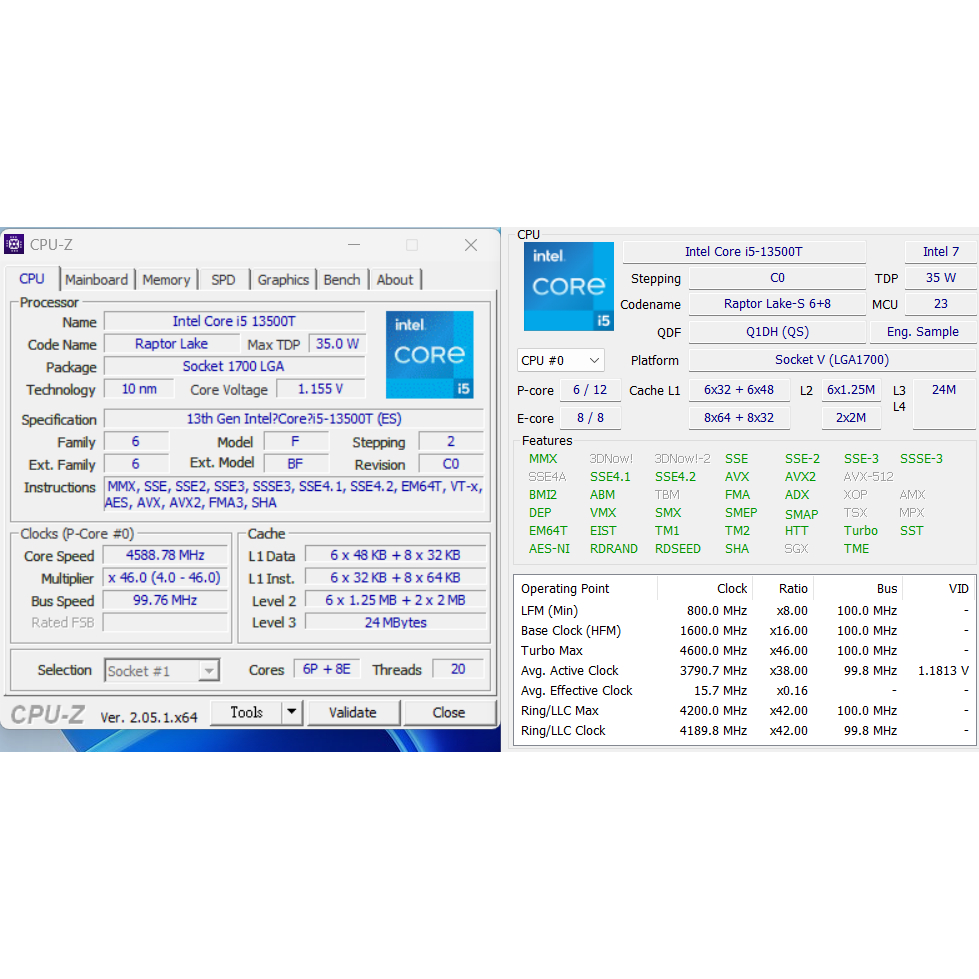 Intel Core i5 13500T 第13代 散裝正顯版 請先詳閱賣場說明  13500 T非13500