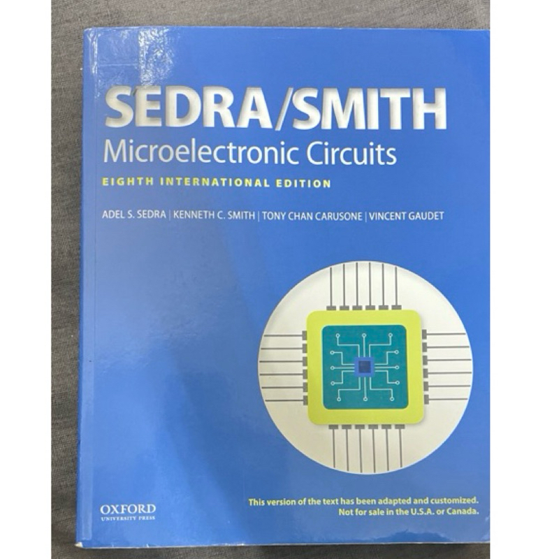 Sedra Smith 微電子學 第8版 Microelectronic Circuits 8/e 二手