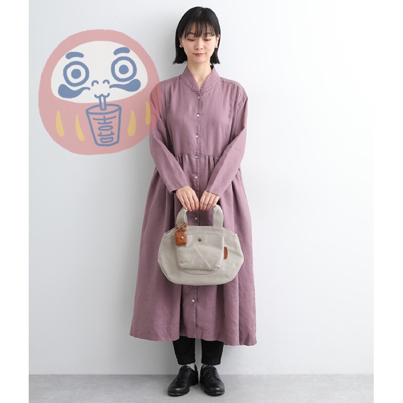 🌸可店取✈️預購中✈️【toleur 日本品牌】帆布 托特包 手提包（四色）牛皮小包吊飾 A1901