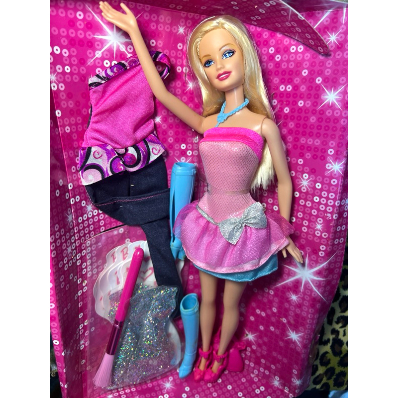 芭比娃娃電影版 時尚奇蹟美泰兒芭比收藏全新Barbie A Fashion Fairytale 配件套裝禮盒