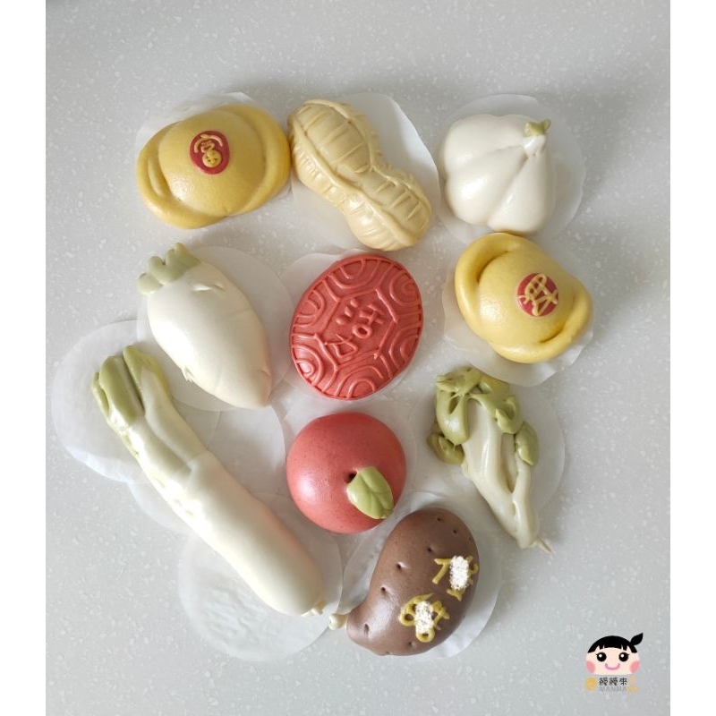 【饅饅來】#造型饅頭#抓週#週歲#滿月禮