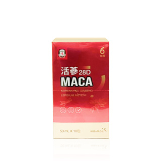 【正官庄】 活蔘28D MACA 50mlx10包 新品上市 瑪卡