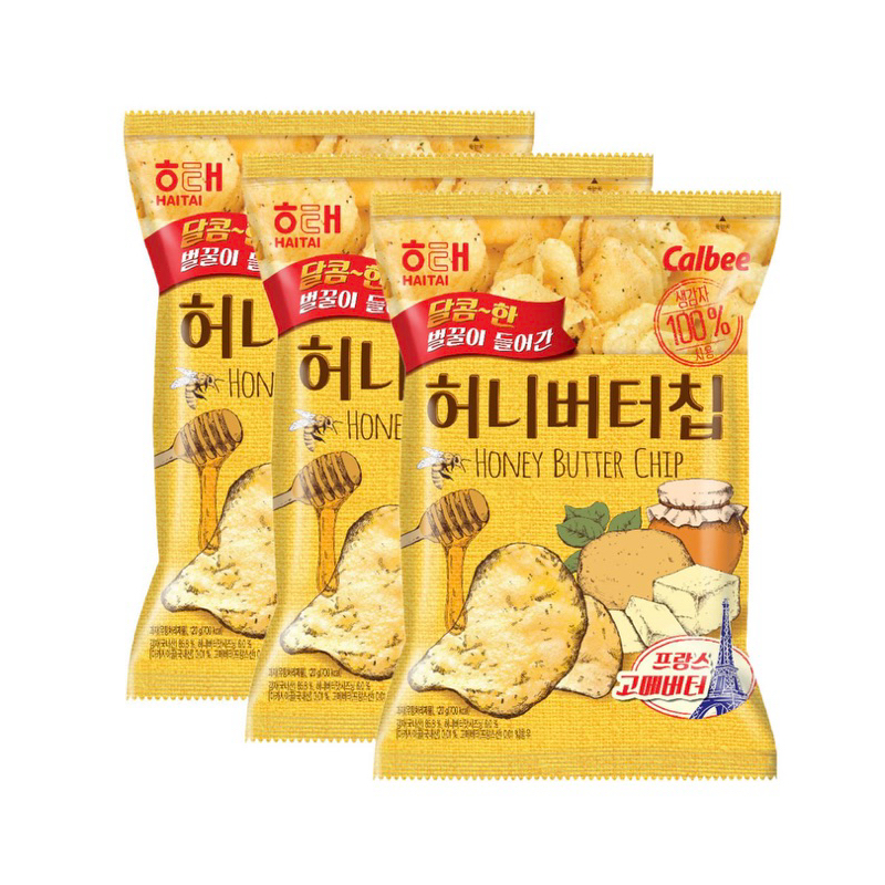 預購✈️韓國🇰🇷 韓國 HAITAI 海太 蜂蜜奶油洋芋片 60g*3包