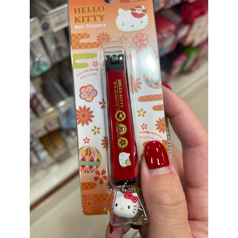 寶雅 轉賣 Hello Kitty 日本🇯🇵貝印株式會社 指甲剪 紅色 椿 指甲刀 櫻花 藝伎藝妓 日式和風和服日本娃娃