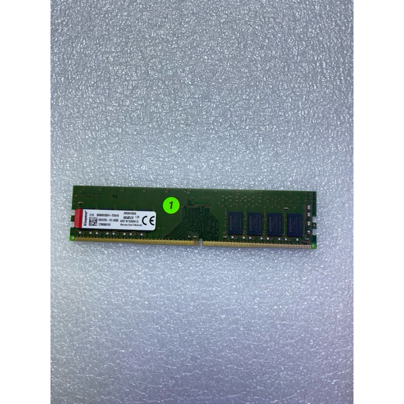 含稅價 Kingston DDR4 2666 8G 桌機記憶體 二手測試良品 原廠終保 KVR26N19S8/8