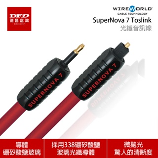 WIREWORLD 美國 SuperNova 7 Toslink 光纖音訊線 0.3M - 8.0M 台灣公司貨