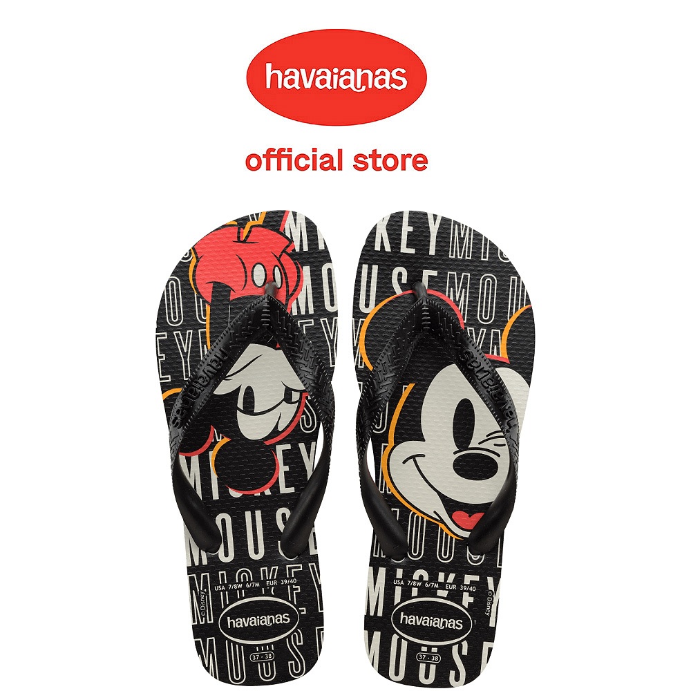 Havaianas 哈瓦仕 拖鞋 男女鞋 夾腳拖 迪士尼 米奇 黑 Top Disney 4139412-3471U