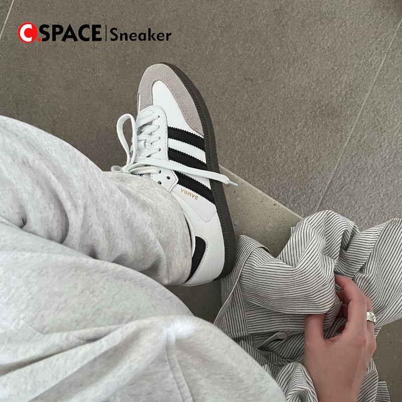 【C.SPACE】adidas Originals Samba OG 黑白灰 黑白 德訓鞋 B75807 B75806