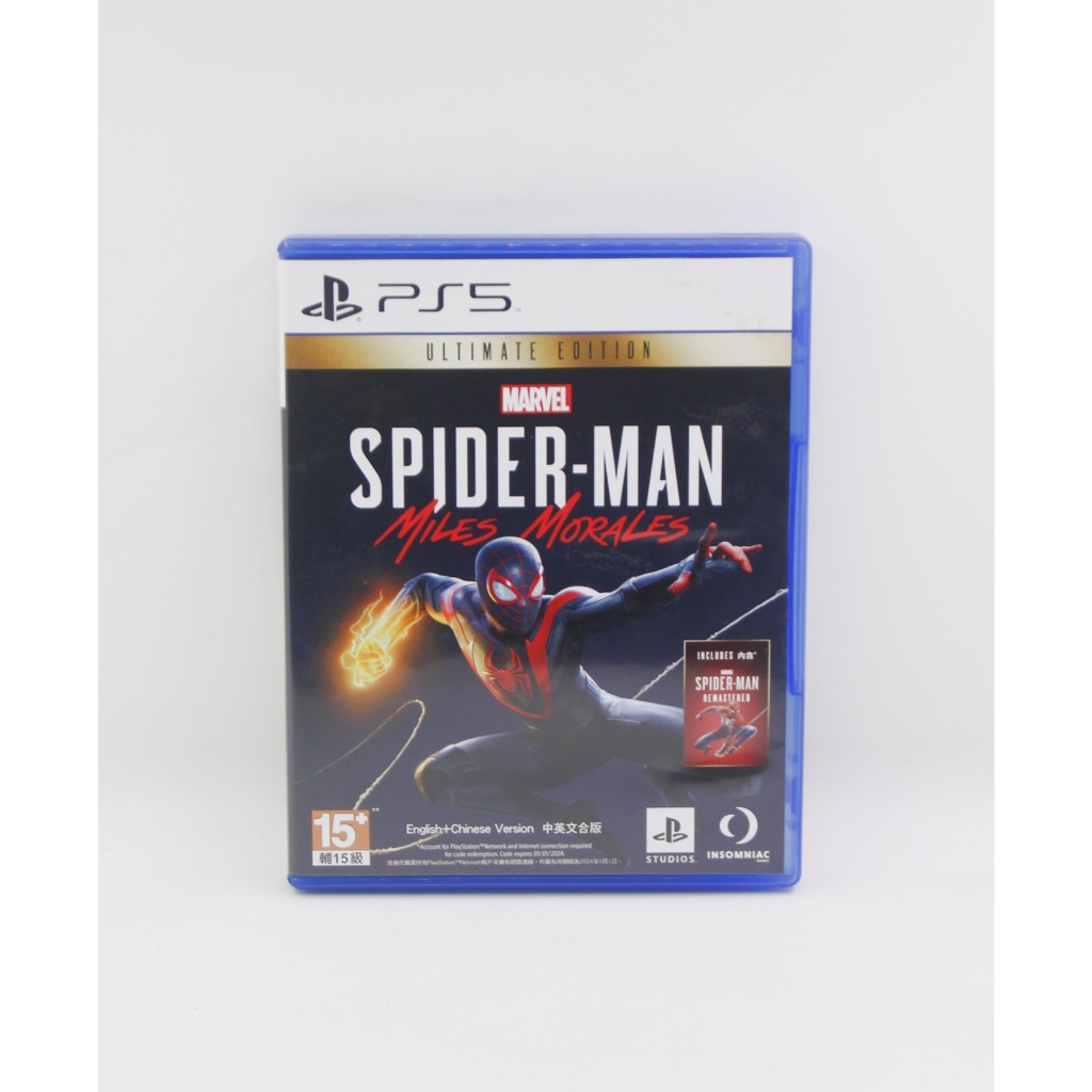 【青蘋果】PS5：漫威蜘蛛人 邁爾斯 麥爾斯 MARVELS SPIDER MAN 中文版 二手遊戲片 #DB163