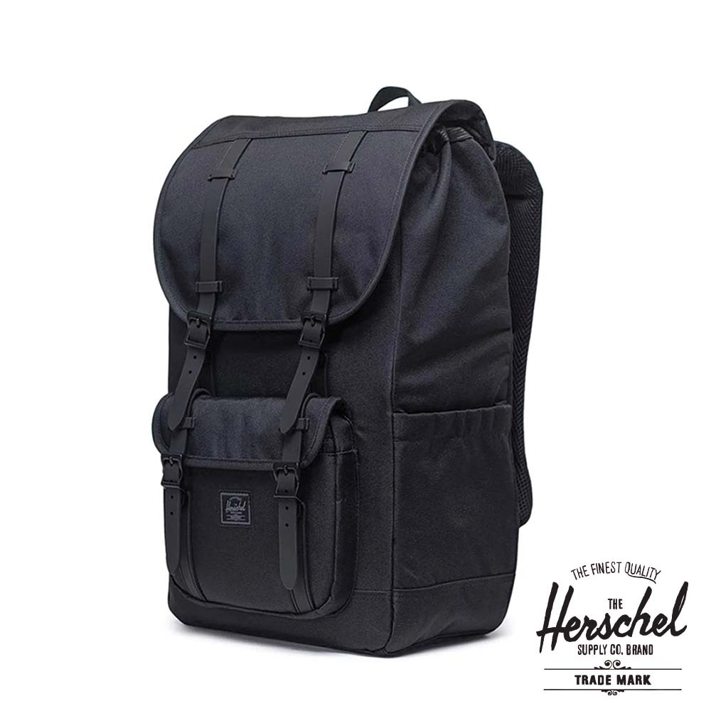 Herschel Little America™ Backpack【11390】全黑 筆電包 減壓背帶 登山包 後背包