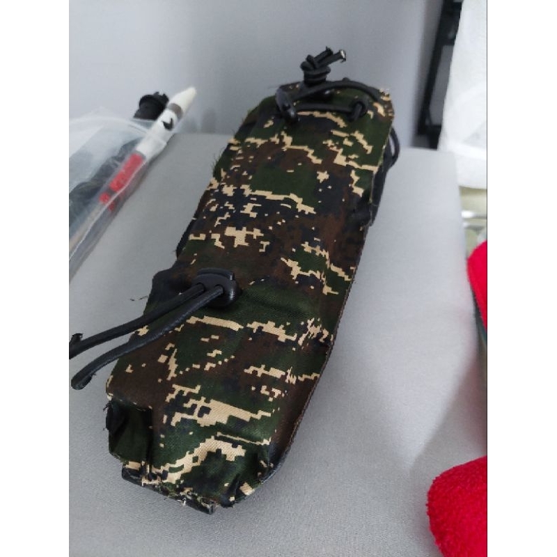海軍陸戰隊 數位虎斑迷彩 自黏皮 prc152硬殼無線電套