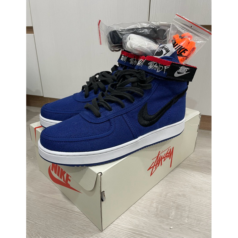 [全新] 原價4000 Nike Vandal 高筒鞋 x Stussy Deep royal blue