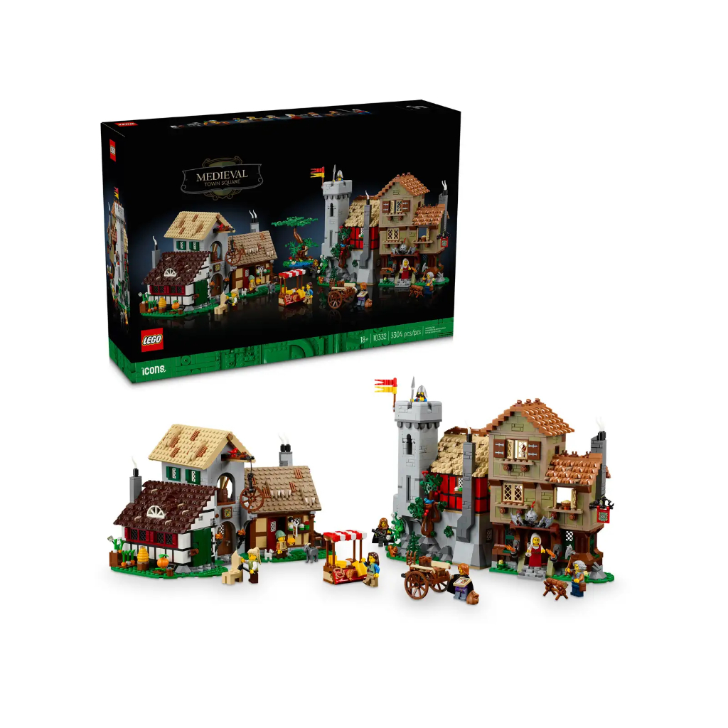 【Meta Toy】LEGO樂高 ICONS系列 10332 中世紀城市廣場 城堡主題 可搭配10305