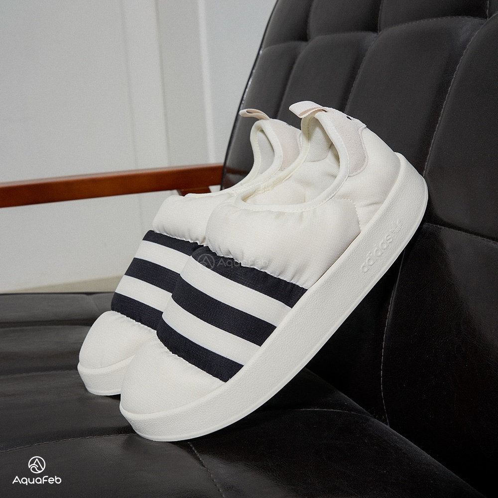 Adidas 愛迪達 PuffyLette 男鞋 女鞋 白色 條紋 麵包鞋 休閒鞋 GY1593