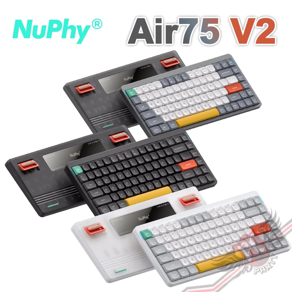 NuPhy Air75 V2 無線三模機械式鍵盤  有線/2.4G/藍牙 矮軸 PCPARTY