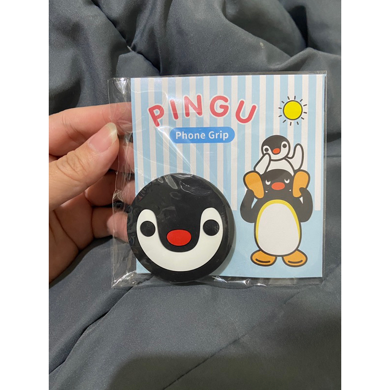 （全新未拆封）Pingu企鵝家族手機支架-大臉Pinga