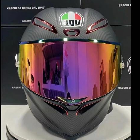 AGV pista 單釘 灰紅 安全帽 全罩安全帽 全覆式安全帽 機車安全帽 重機安全帽 雙D扣 預留藍牙耳機孔