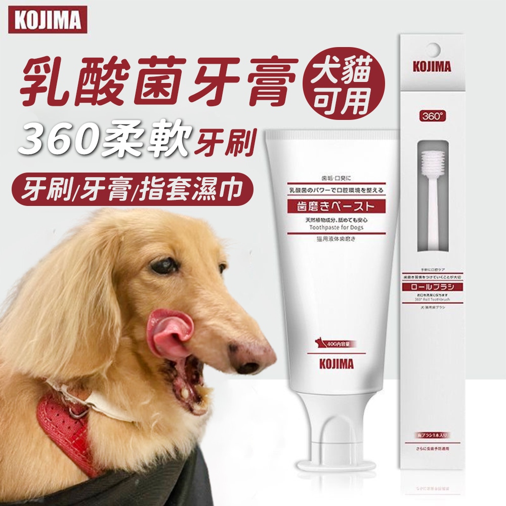 日本KOJIMA 寵物牙刷 貓用牙刷 狗狗牙刷 貓牙膏 狗牙膏 貓咪牙刷 萬毛牙刷 犬用牙刷 寵物牙膏牙刷 寵物口腔護理