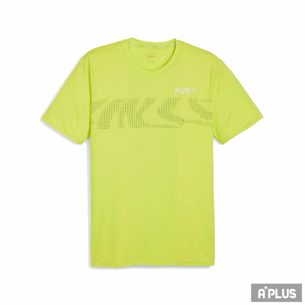 PUMA 男 圓領T 慢跑系列Run Fav圖樣短袖T恤 綠 -52500339