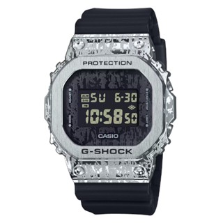 CASIO 卡西歐(GM-5600GC-1) G-SHOCK 油漬搖滾 頹廢風格 金屬殼方形電子錶