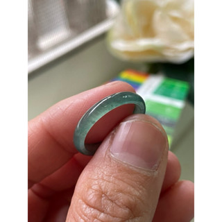內徑17.5，國際戒圍13，G824，玉到愛，危料，玻璃種天空藍翡翠戒指（戒圈），完美無紋，保證瓜地馬拉翡翠A貨