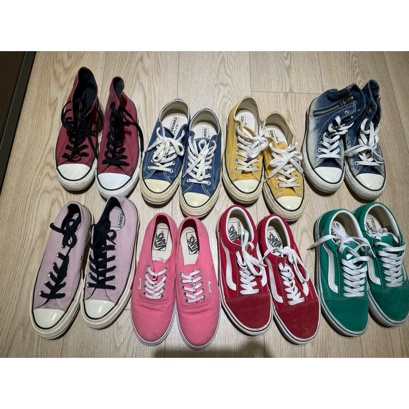 converse/vans🍷 1970 70s 帆布鞋 休閑鞋 滑板鞋 低筒 高筒 黑色 白色 米白 男女同款