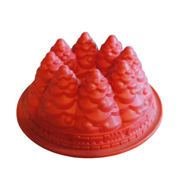 8座山造型矽膠蛋糕烘培模型 (赤陶色Terracotta) 蛋糕 果凍 奶凍 冰淇淋 聖誕節 矽膠模 烘焙用具