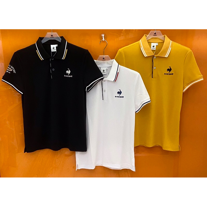 Le coq sportif  法國公雞 新款現貨附發票 男款咖啡紗短袖polo衫