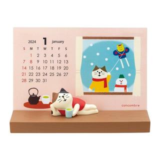 『台灣現貨』日本正版 2024 年曆 桌曆 月曆 Decole Concombre