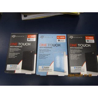 Seagate【希捷】One Touch 4TB 2.5吋 外接硬碟 開發票:3450含稅 贈收納袋