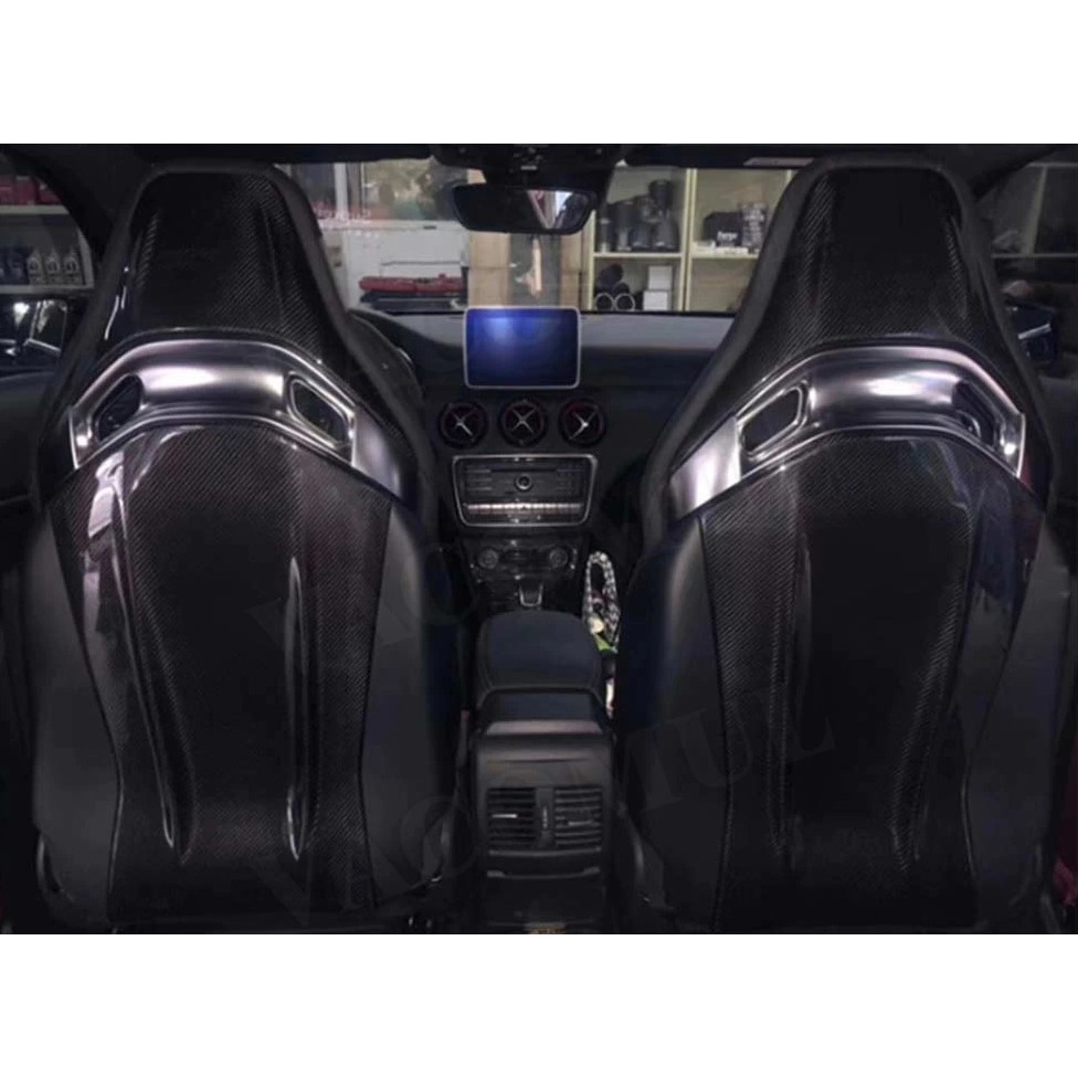 【亞諾車酷】Benz W176 W117 W205 A45 CLA45 C63 碳纖維 亮面 霧面 椅背 貼片