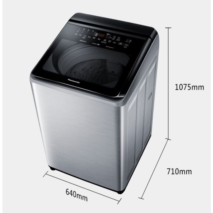 *~ 新家電錧 ~*【Panasonic國際牌】NA-V170NMS-S 17公斤變頻溫水洗脫直立式洗衣機—不鏽鋼(實體