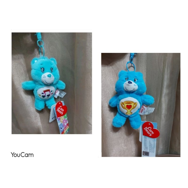 授權品Care Bears彩虹熊吊飾 愛心熊 心聲青與獎盃藍兩款小熊娃娃鑰匙扣吊飾超可愛療癒