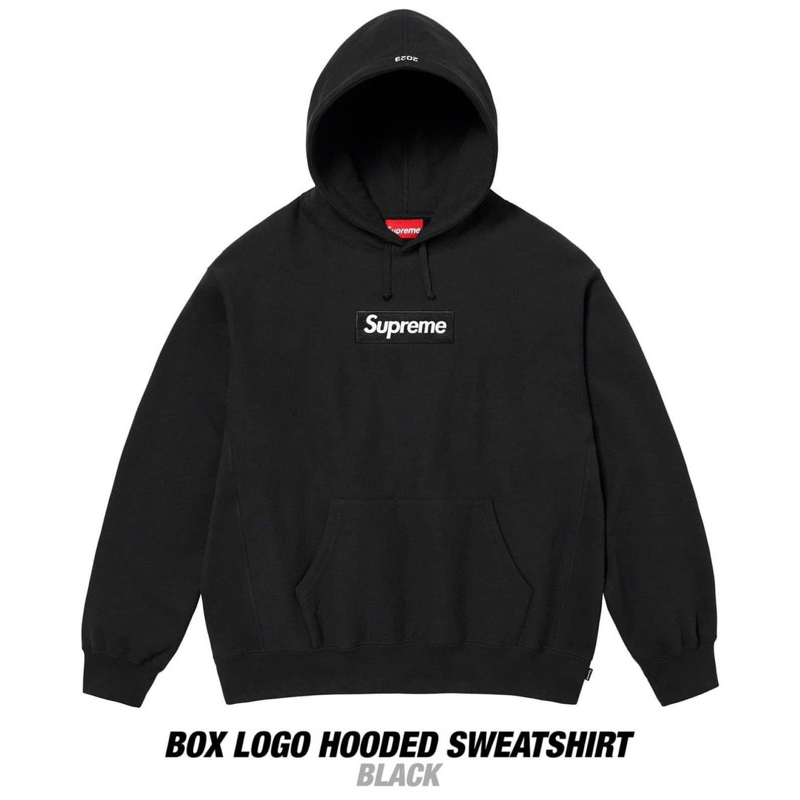 Supreme 23FW box logo hoodie 帽T bogo S號 黑色 現貨