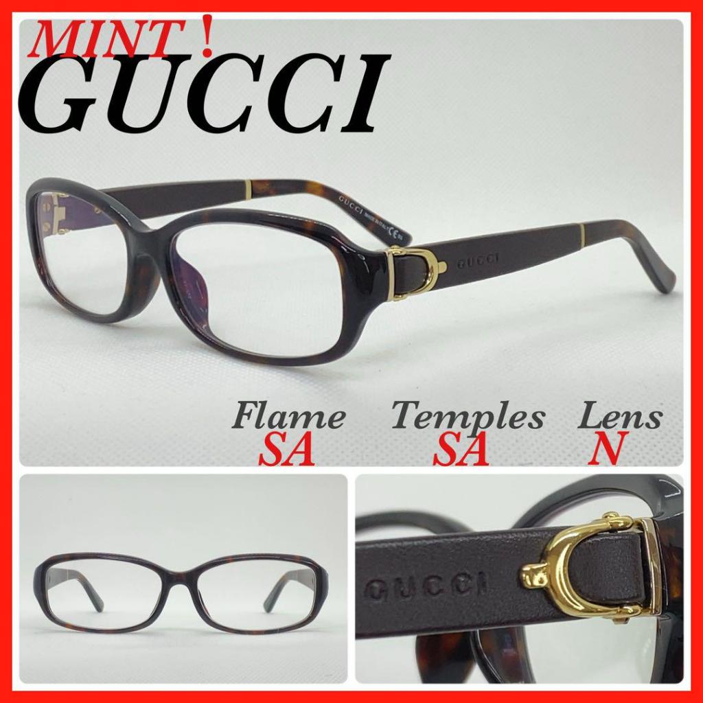 GUCCI 古馳 眼鏡框 GG3667F 皮革 （二手）【日本直送】