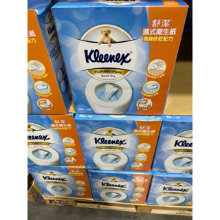 第二賣埸Kleenex 舒潔 濕式衛生紙 46張 X 14包#126087