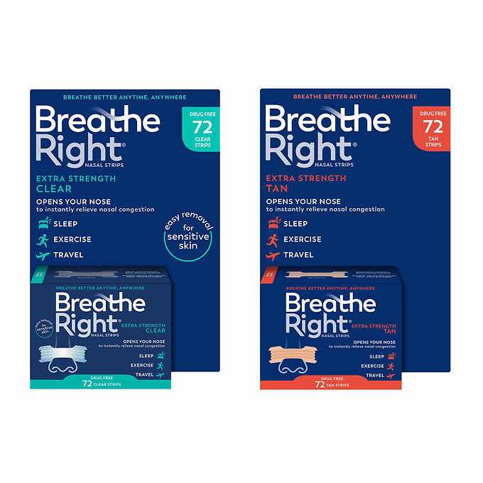 【代購女王】《現貨》美國全新款 Breathe Right 鼻舒樂 止鼾 貼片 72片