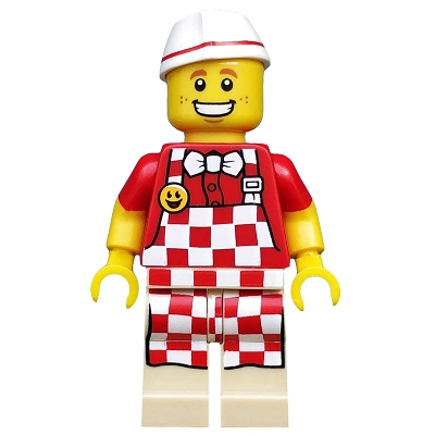 【小荳樂高】LEGO 第17代人偶包 6號 熱狗小販 (71018) 僅人偶 不含手持物