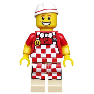 【小荳樂高】LEGO 第17代人偶包 6號 熱狗小販 (71018) 僅人偶 不含手持物