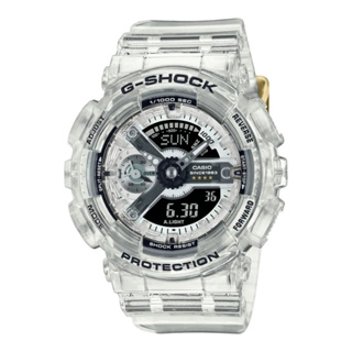 【G-SHOCK】40周年限定Clear Remix系列透明潮流電子錶GMA-S114RX-7A 45.9mm 現代鐘錶