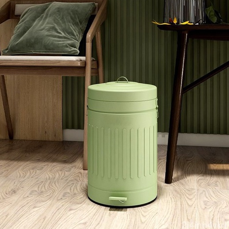 【熊貓傢具】傢用垃圾桶新款北歐ins風翻蓋大號垃圾桶客廳臥室腳踏廚房專用桶 垃圾桶