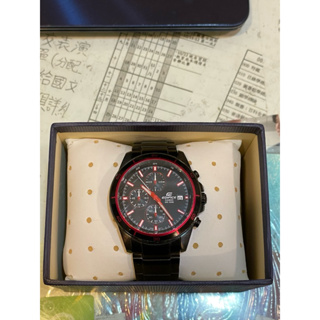 Casio edifice 卡西歐經典三眼計時手錶 原廠盒子都還在 二手