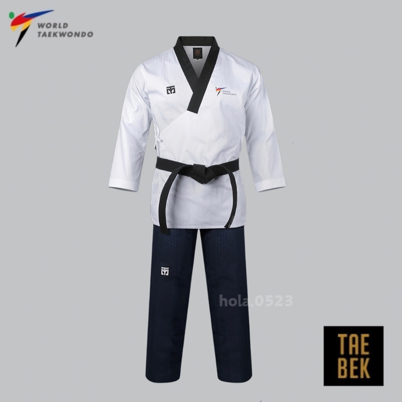 【Hola!store韓國代購】 MOOTO POOMSAE 男生黑領品勢服 WT世盟認證 武術服 品勢服 跆拳道服