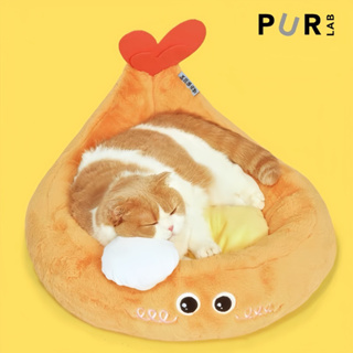 【桃喜 TAOXI】PurLab 炸蝦天婦羅寵物窩 內墊可拆洗 柔軟踩奶 貓狗通用 廚師帽小枕頭 寵物窩 貓窩 狗窩