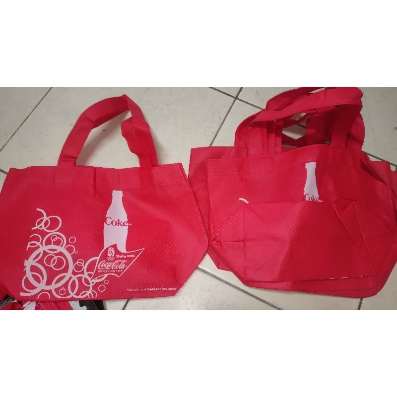 YUMO家 2008奧運會可口可樂 購物袋 /提袋紅色