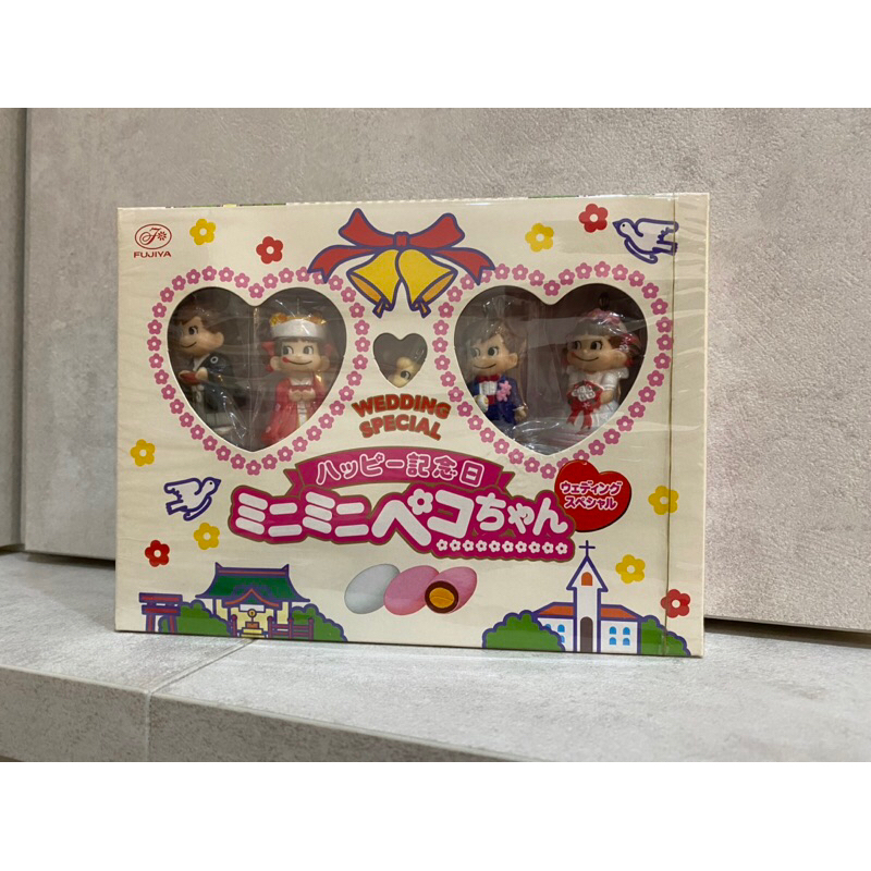 日本 日本限定 不二家 牛奶妹 PEKO 明治娃娃 結婚紀念日 盒裝 絕版 古董 老玩具 全新 FUJIYA 擺件 公仔