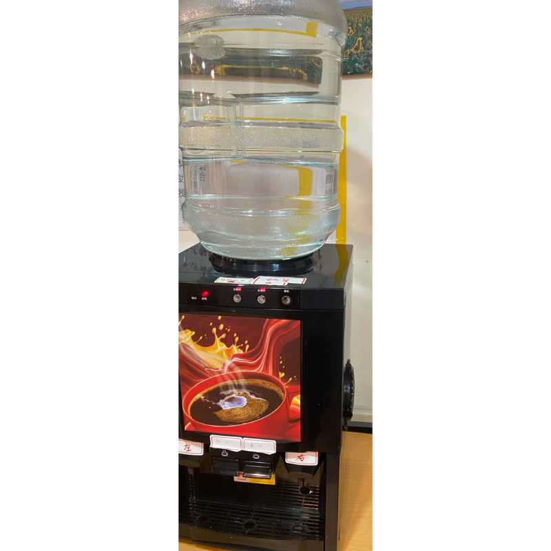 速溶咖啡機即溶奶茶機雙槽、雙孔溫熱飲水機，全自動一體機，商用、家用（二手良品功能全都正常）