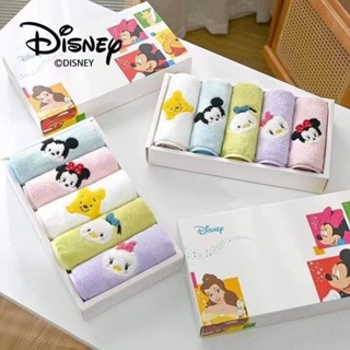 現貨 迪士尼小方巾禮盒（一盒五條裝）兒童毛巾