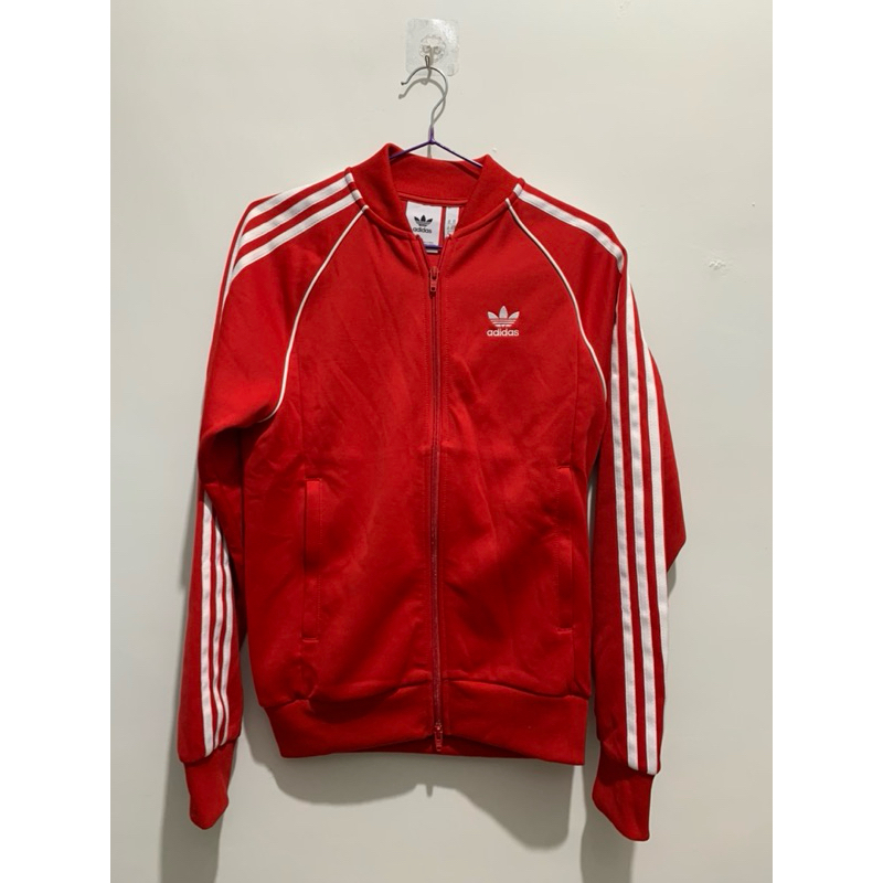 二手/中古 愛迪達 adidas originals 復古 棒球 教練 運動外套 紅色 CW1257 男版xs9.5成新